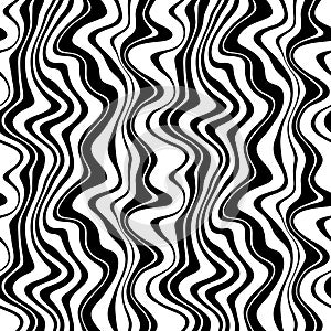 Seamless vector pattern with groovy psychedelic weaves. photo